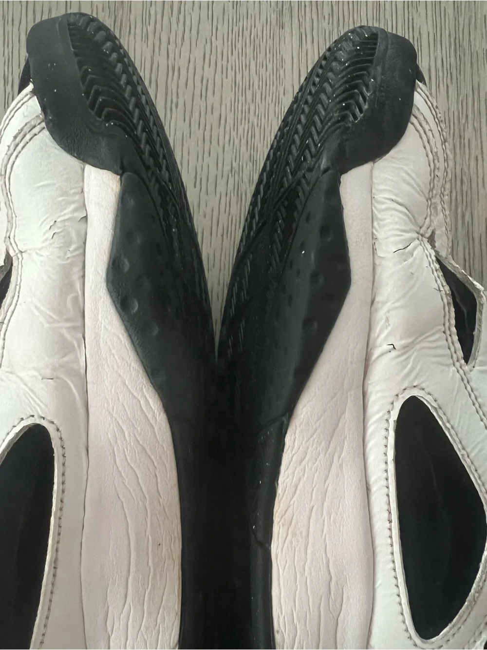 Jordan  Mens Black and White High-Top Basketball Sneakers